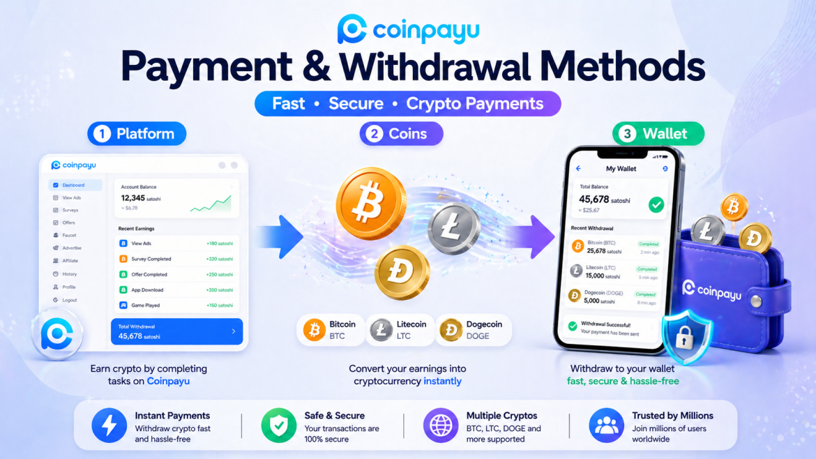 coinpayu payment and withdrawal methods