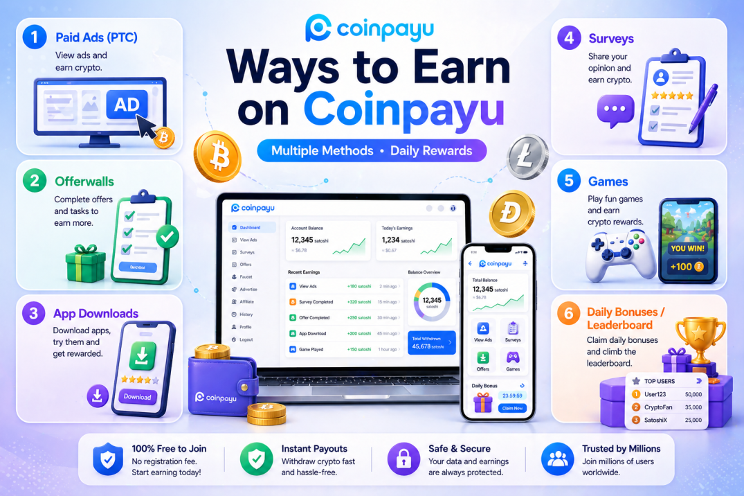 ways to earn on coinpayu